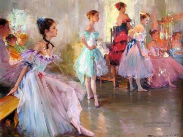 Hübsche Dame KR 074 Little Ballet Dancers Ölgemälde